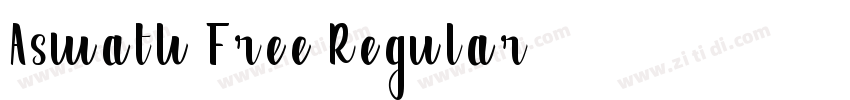 Asmath Free Regular字体转换